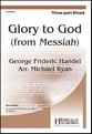 Glory to God Three-Part Mixed choral sheet music cover